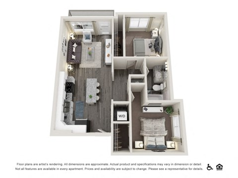 a bedroom with a bed and a dresser in a room at Copper 87, Utah